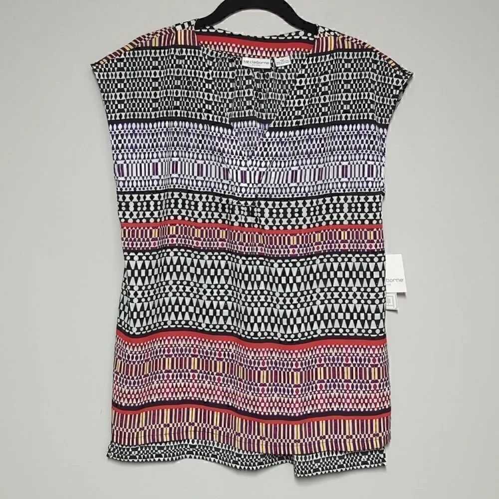 NWT Liz Claiborne Cap Sleeve Blouse